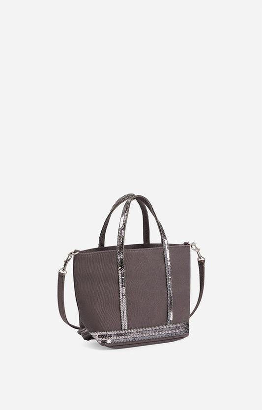 Sac Cabas XS Toile Zip Anthracite