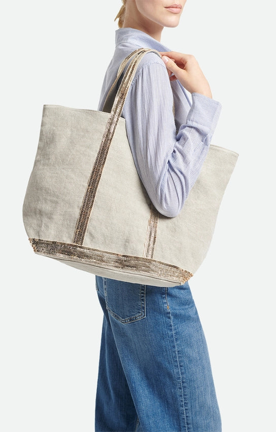 Sac Cabas L Lin Zip Sable
