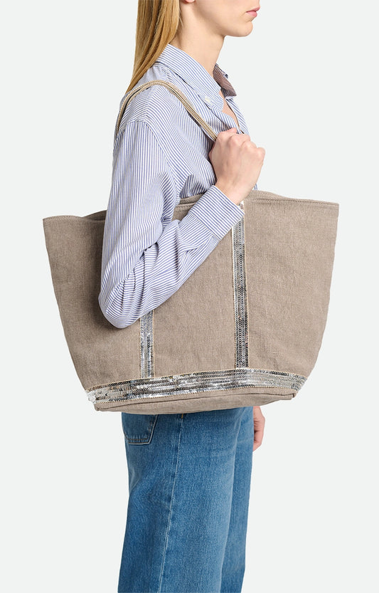 Sac Cabas L Lin Zip Calcaire