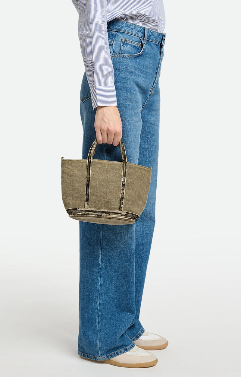 Sac Cabas XS Lin Zip Kaki