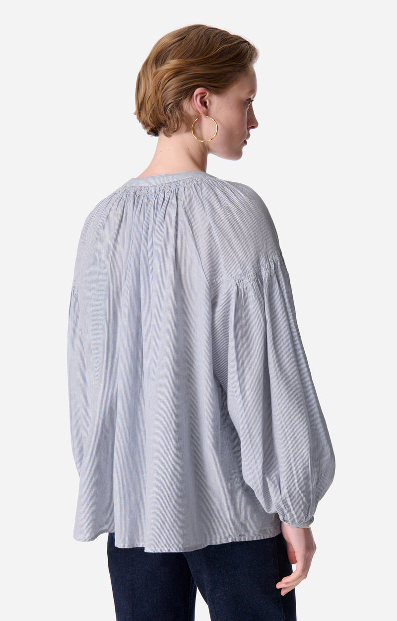 Chemise Nipoa Blanc Bleu