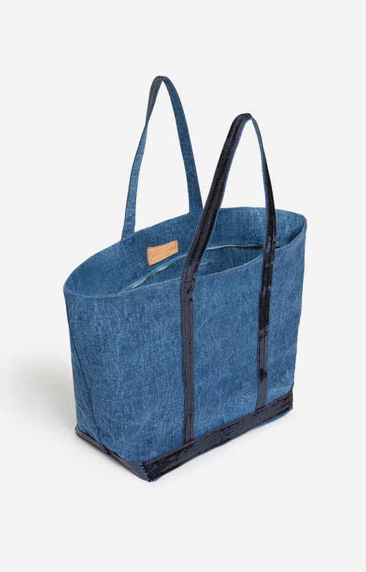 Sac Cabas L Lin Zip Indigo