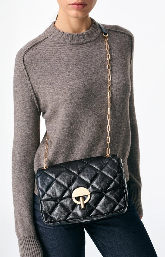 Sac Moon GM Cuir Matelasse Noir