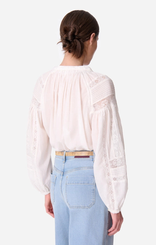 Chemise Nipoa Dentelle Blanc