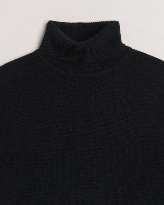 Pull Col Roule Noir