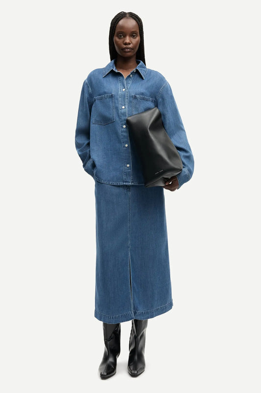 Jupe Satove Medium Denim Blue