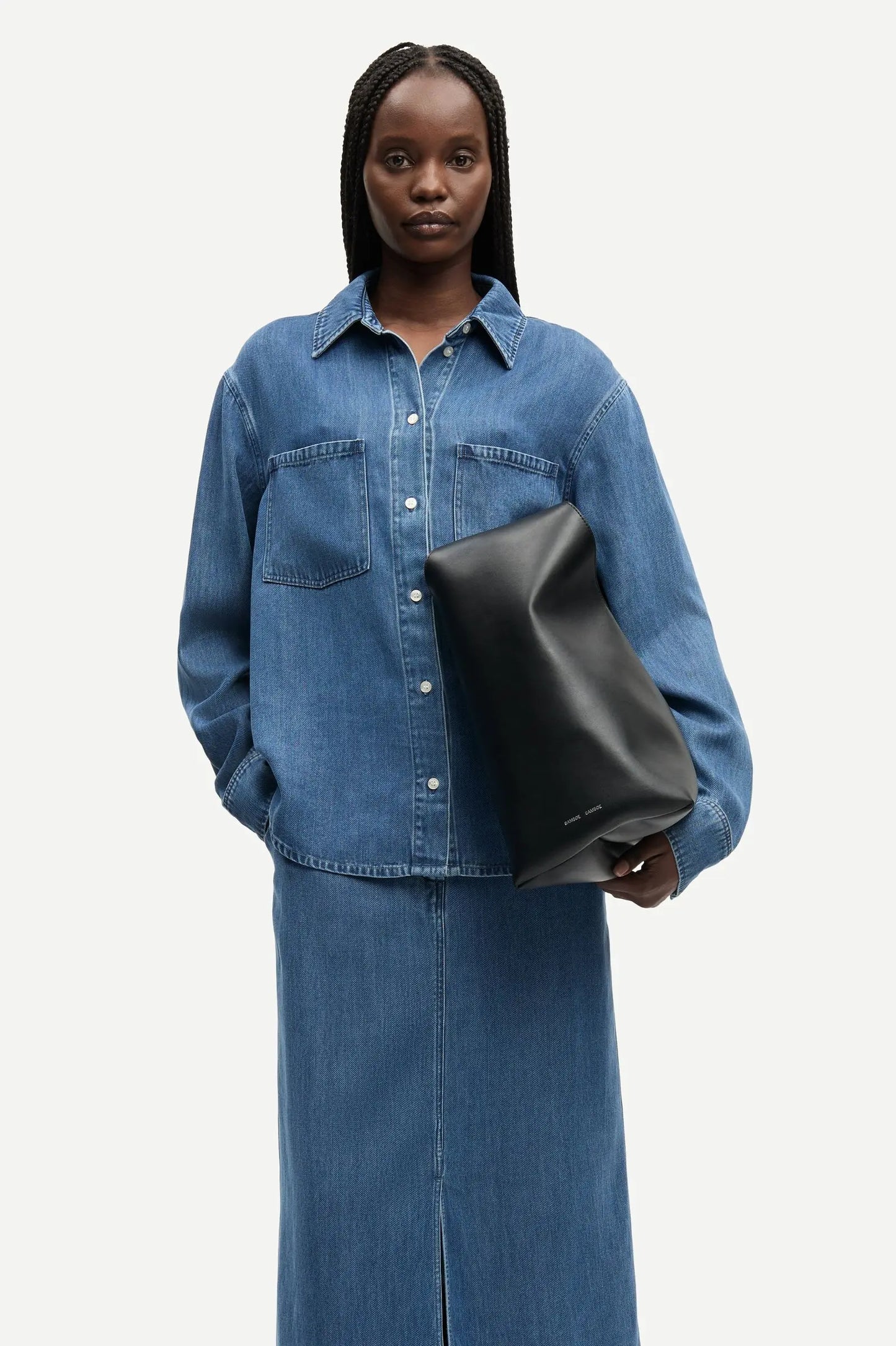 Jupe Satove Medium Denim Blue