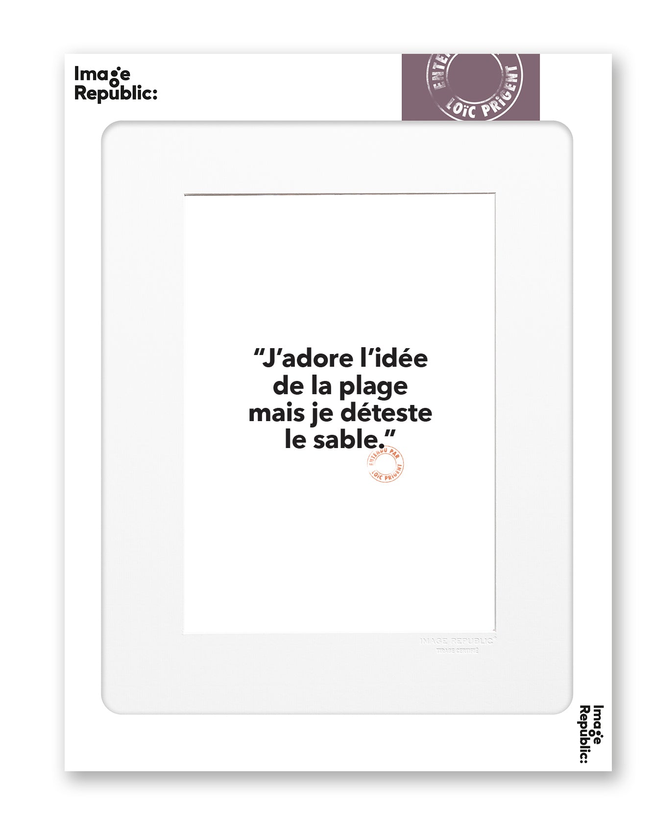 Affiche 30x40 L.Prigent - J'adore L'idée