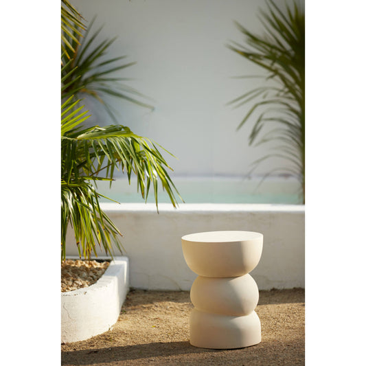 Table D'Appoint Azalio Crème 35x45cm