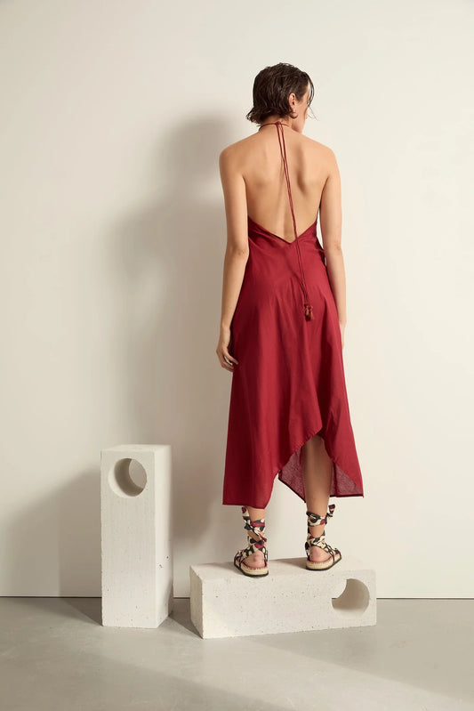 Robe Ivina Coton Red Wine