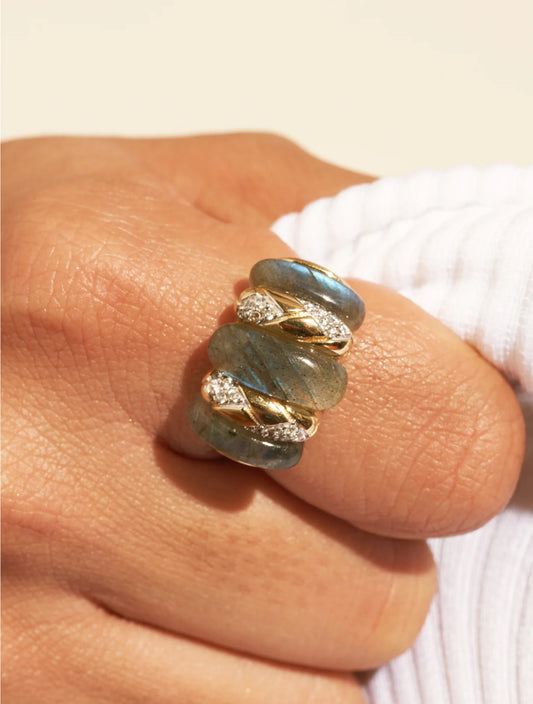 Bague Oro Labradorite