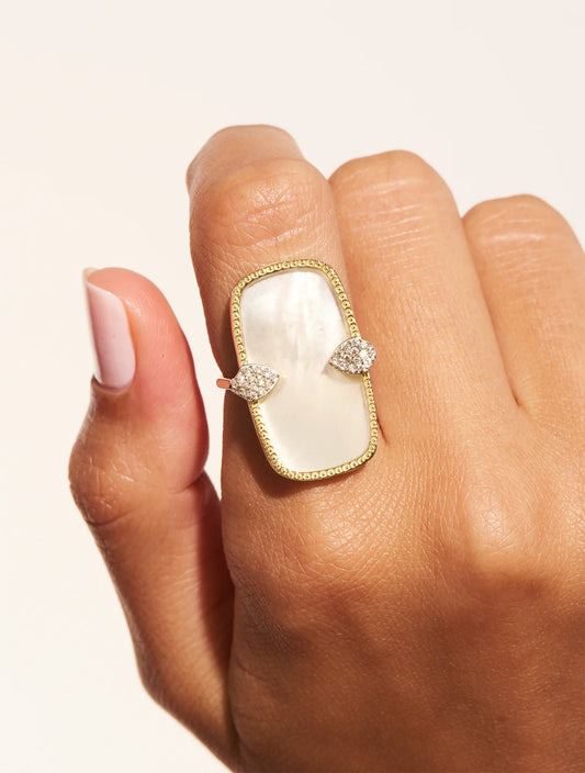 Bague Sangha Nacre