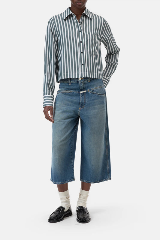 Chemise Classic Cropped Royal Green