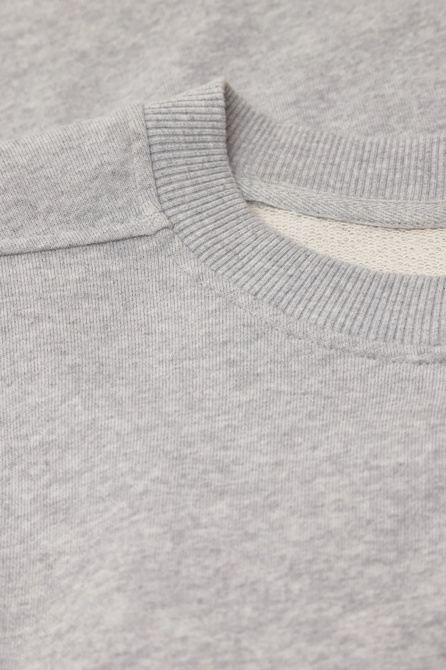 Sweat Froncé Gris Chiné Clair