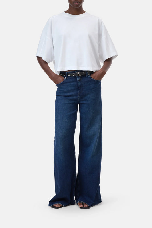 T-shirt Deep Yoke White