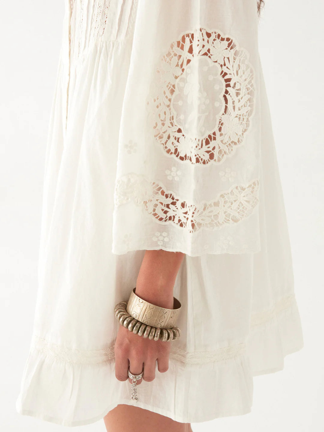 Robe Clementine White Lilies