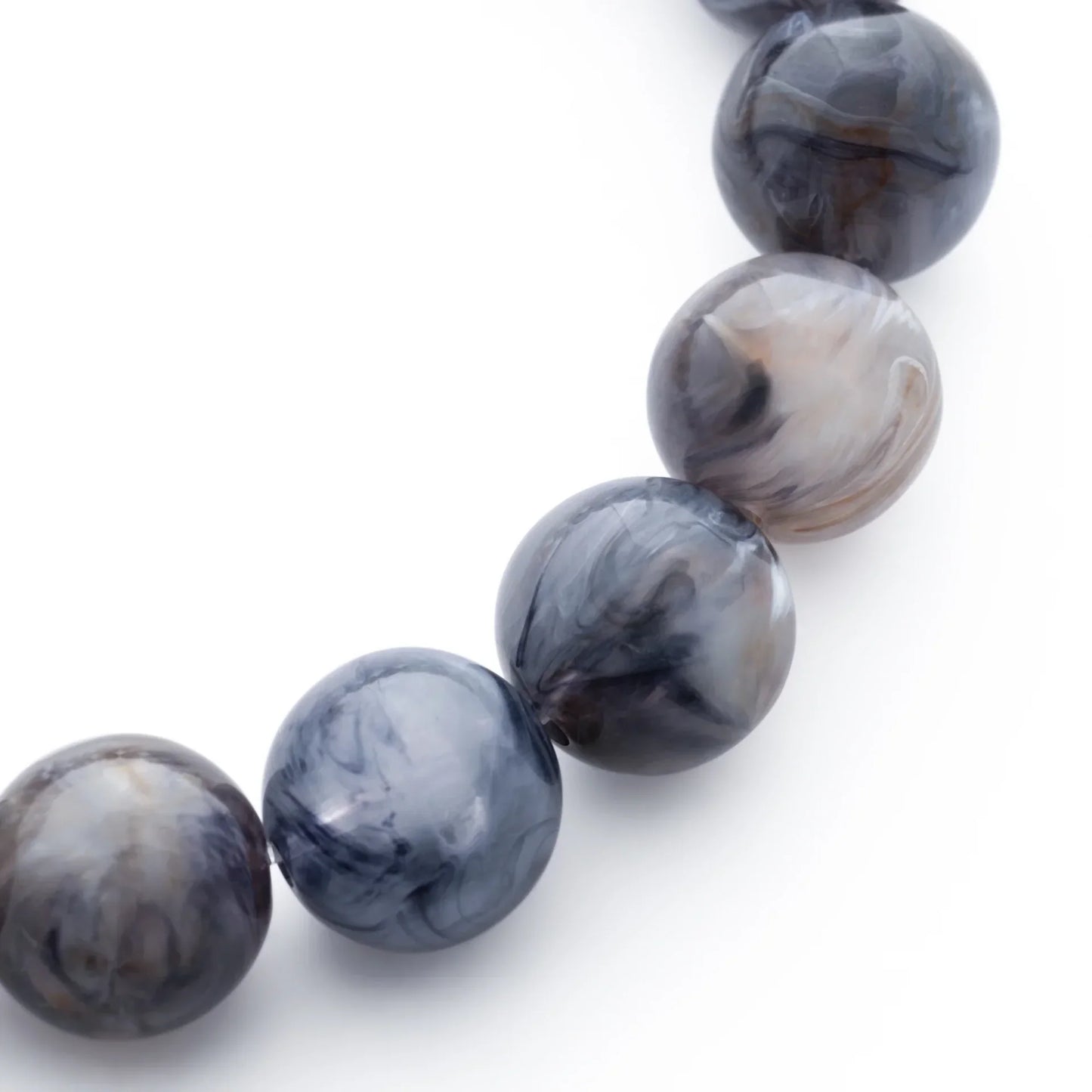 Bracelet Mini Beads Flex Blue Jeans Marble