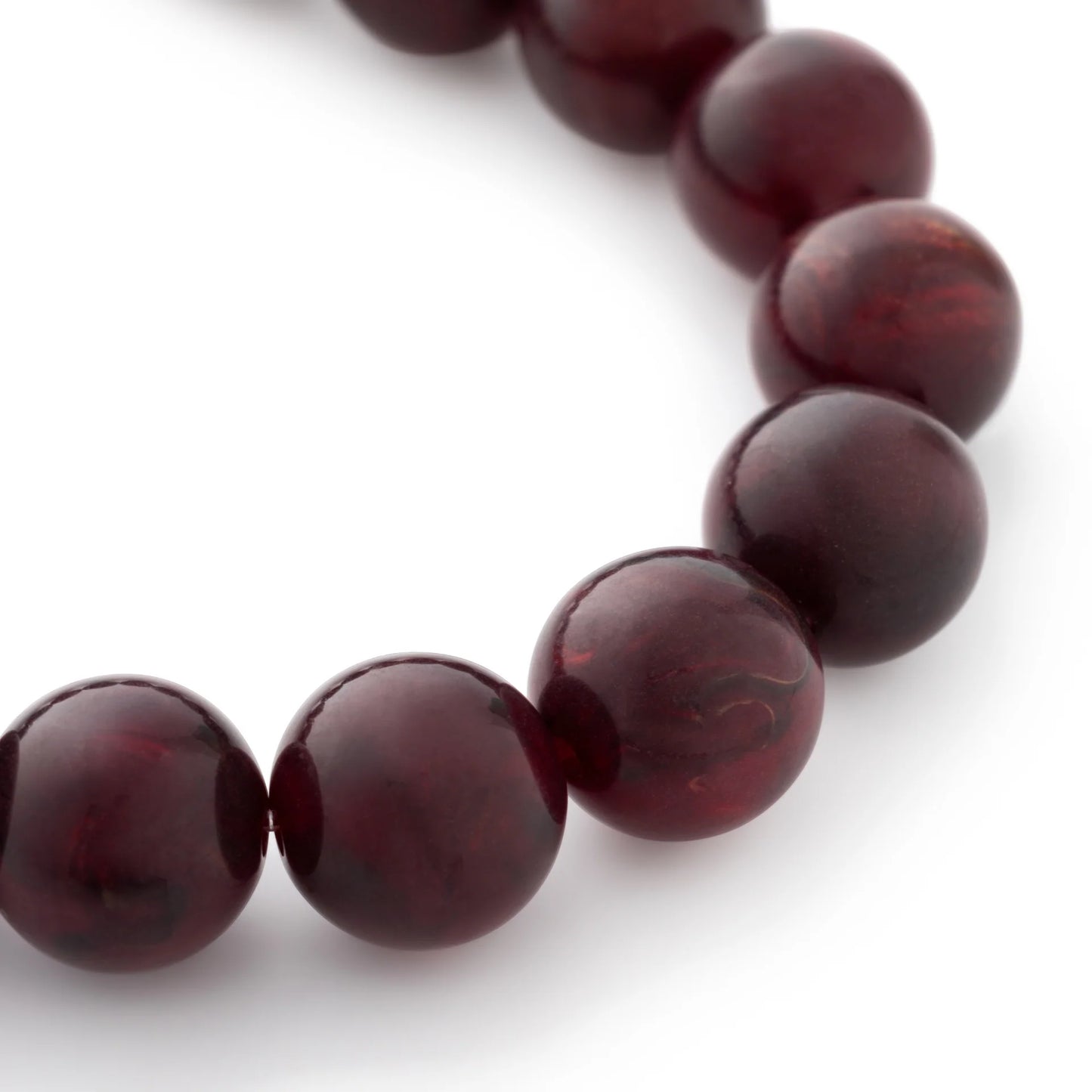 Bracelet Mini Beads Flex Bordeaux Marble