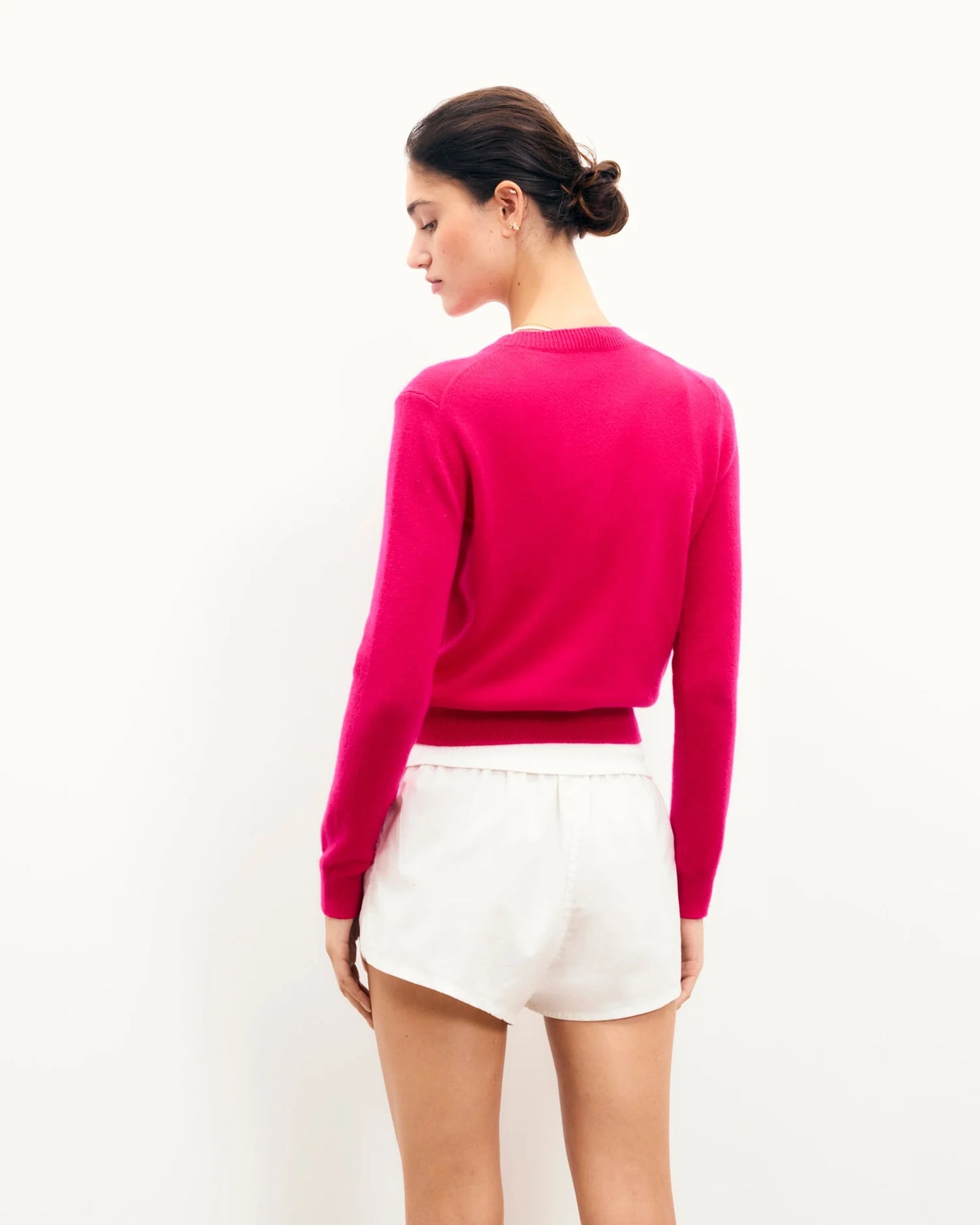 Pull Coeur Broderie Future Tropical Raspberry