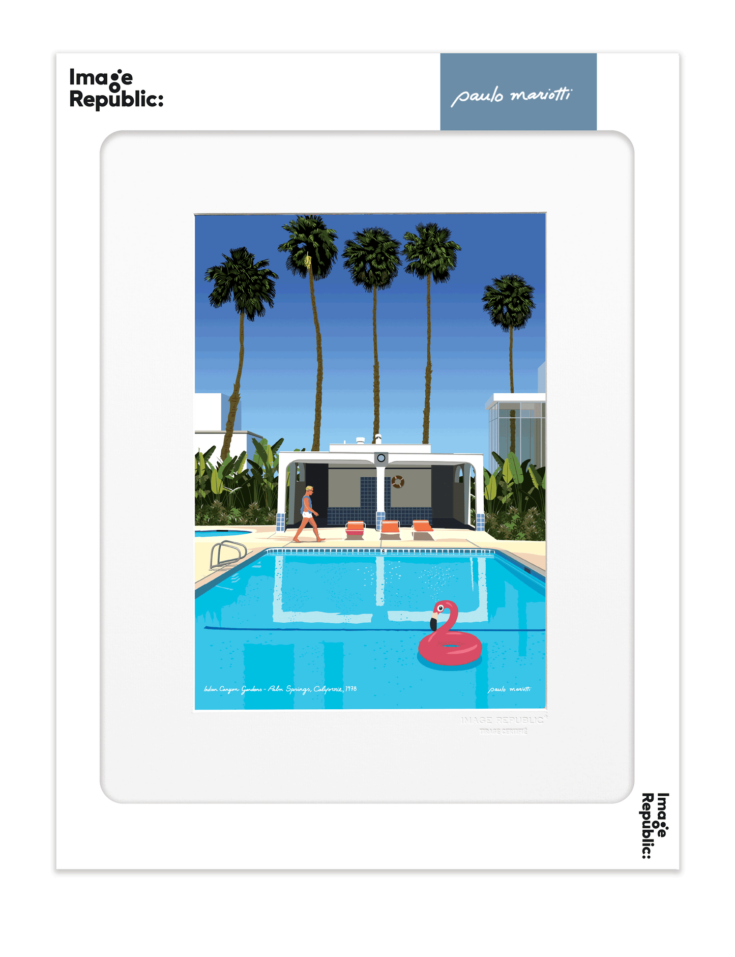 Affiche 40x50 Mariotti Palm Spring