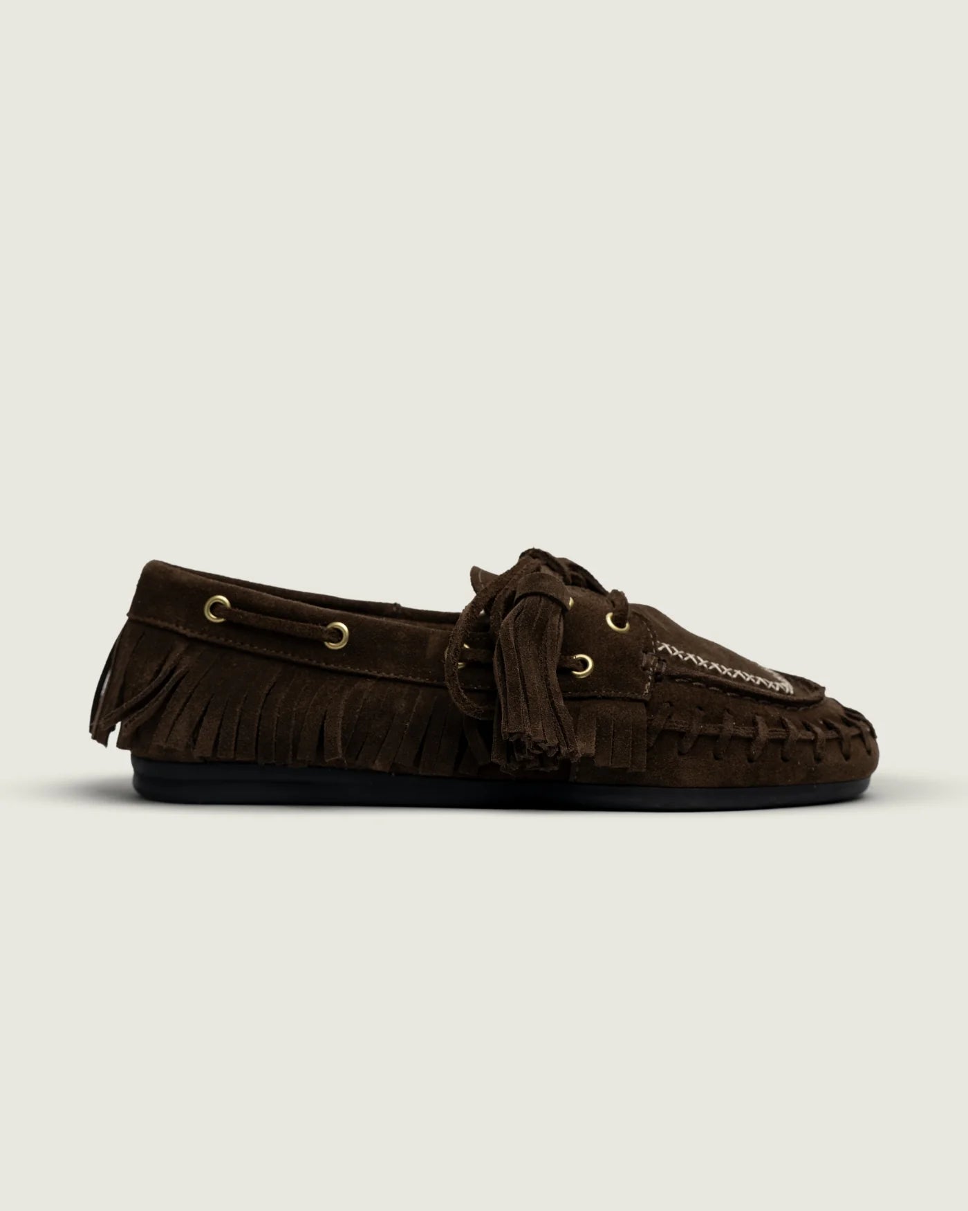 Mocassin Bateau Native Dark Brown