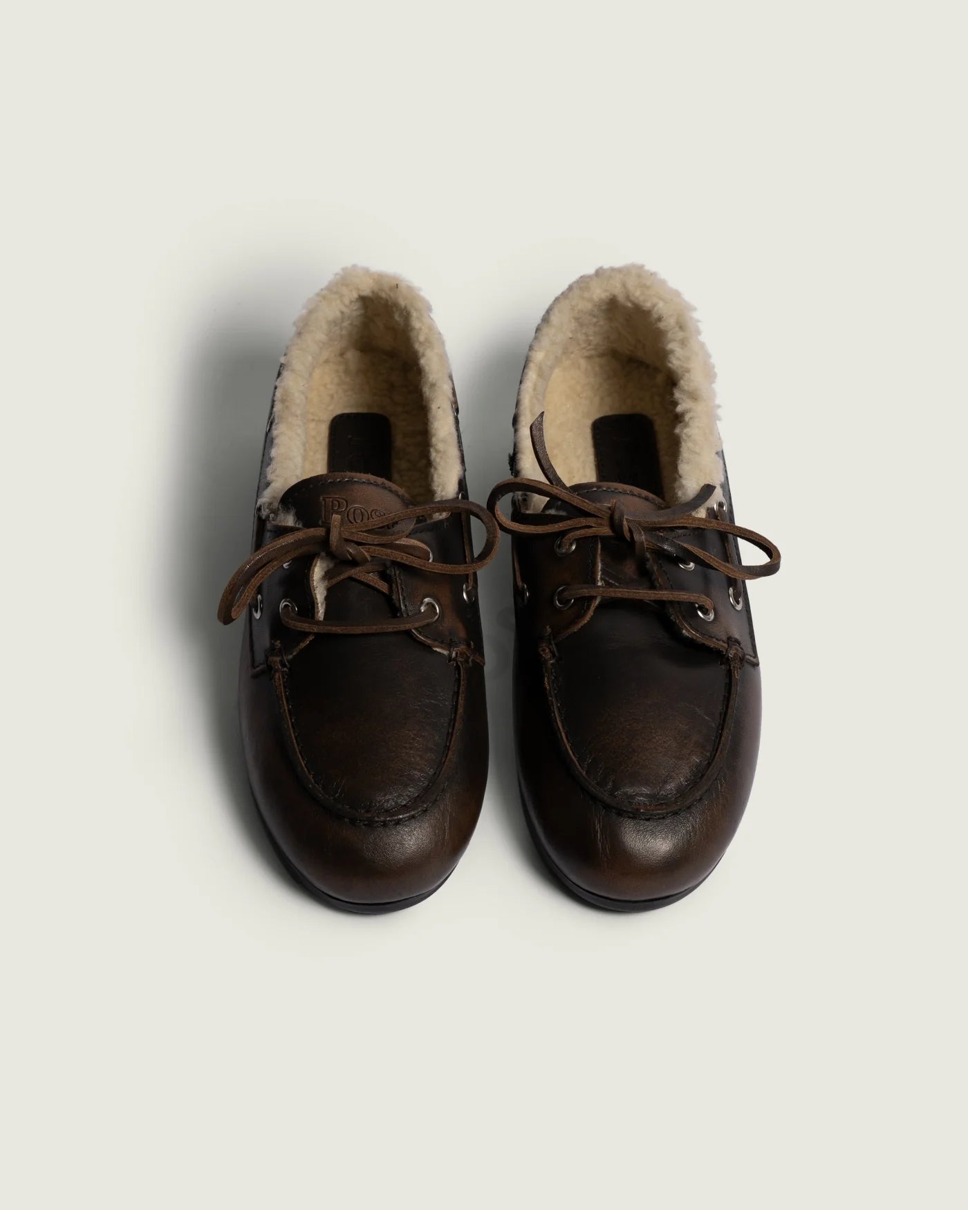 Mocassins Bateau Fourrés Coffee