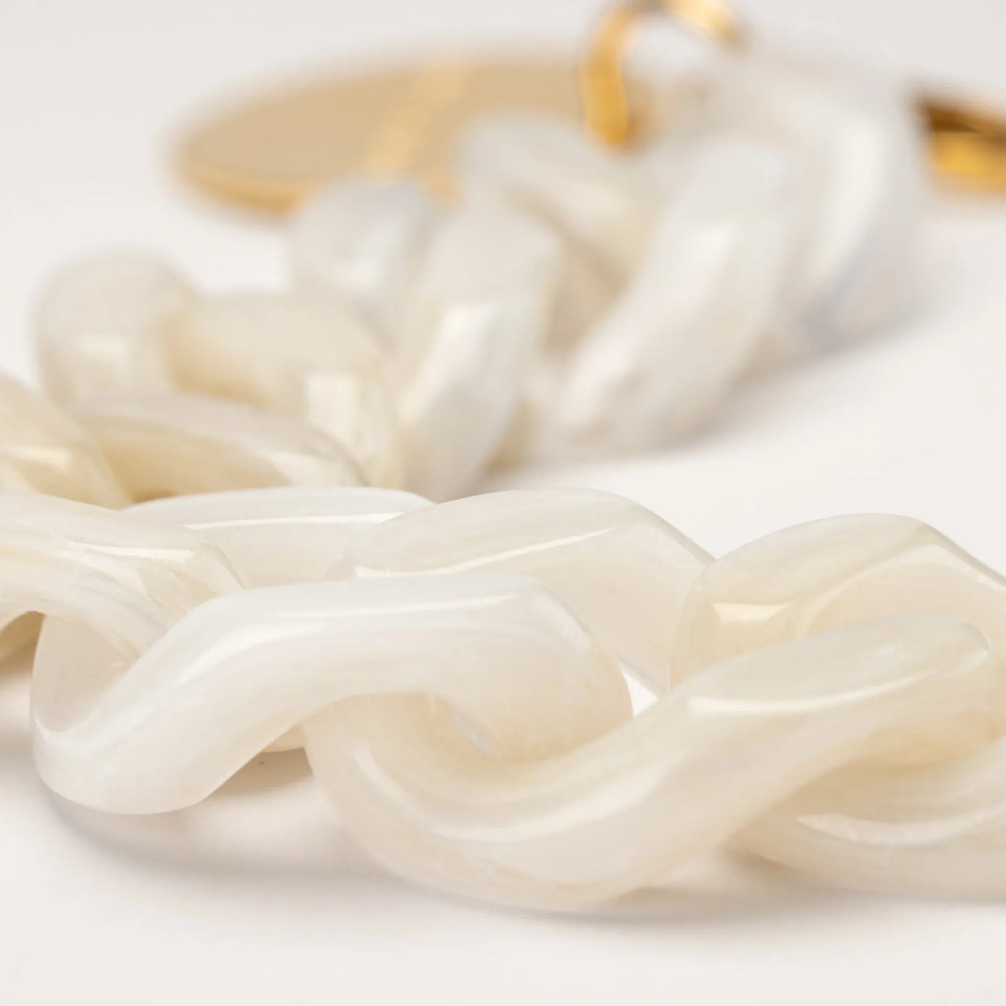 Bracelet Flat White Marble