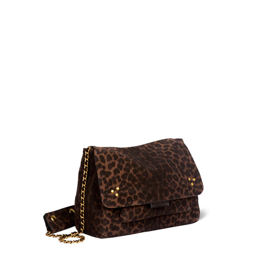 Sac Lulu M Veau Léopard Naturel