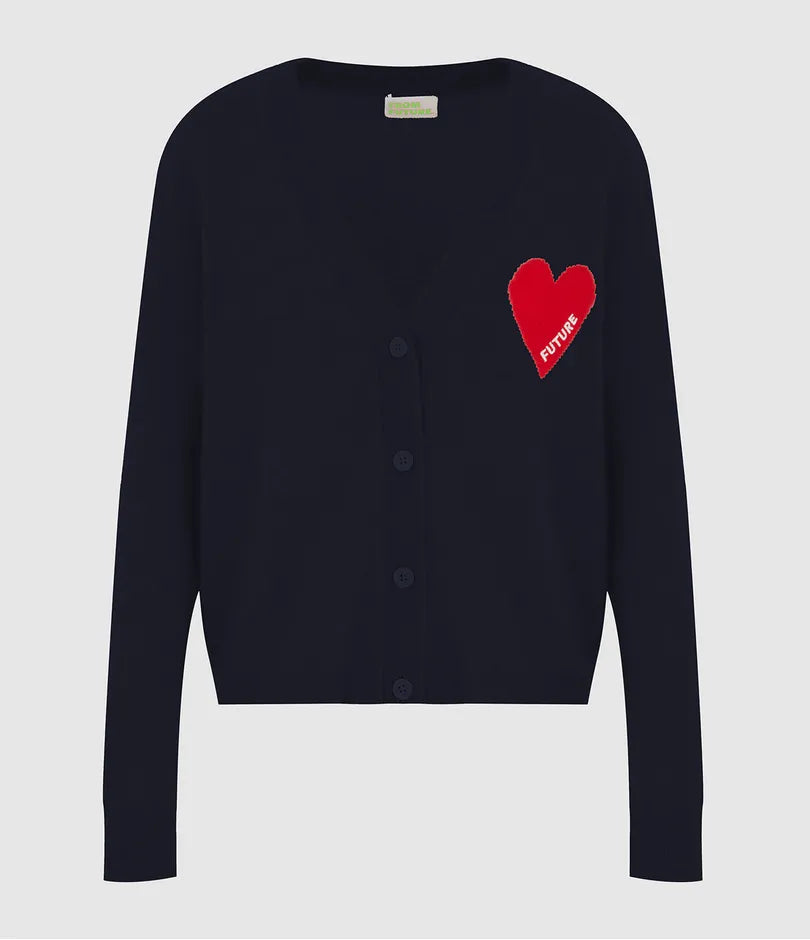 Cardigan Coeur Navy