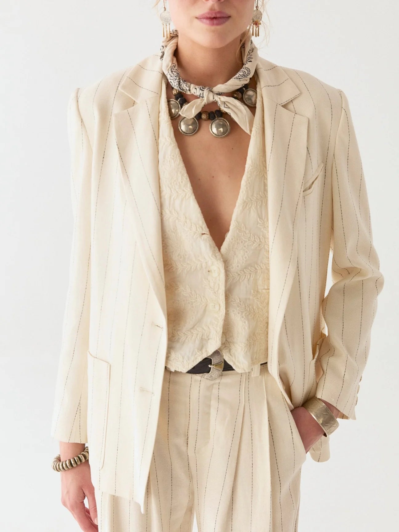 Veste Paddy Ecru Stripes