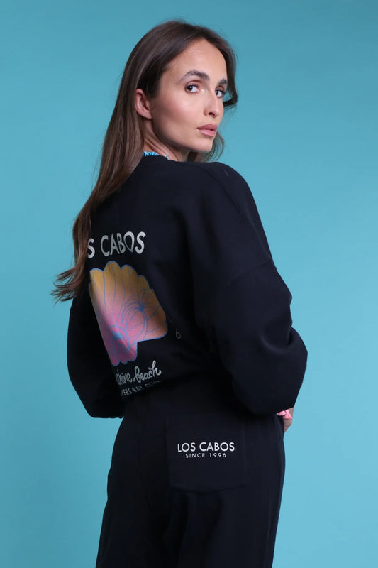 Sweat Zippé Los Cabos Black
