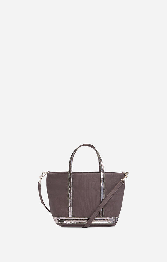 Sac Cabas XS Toile Zip Anthracite