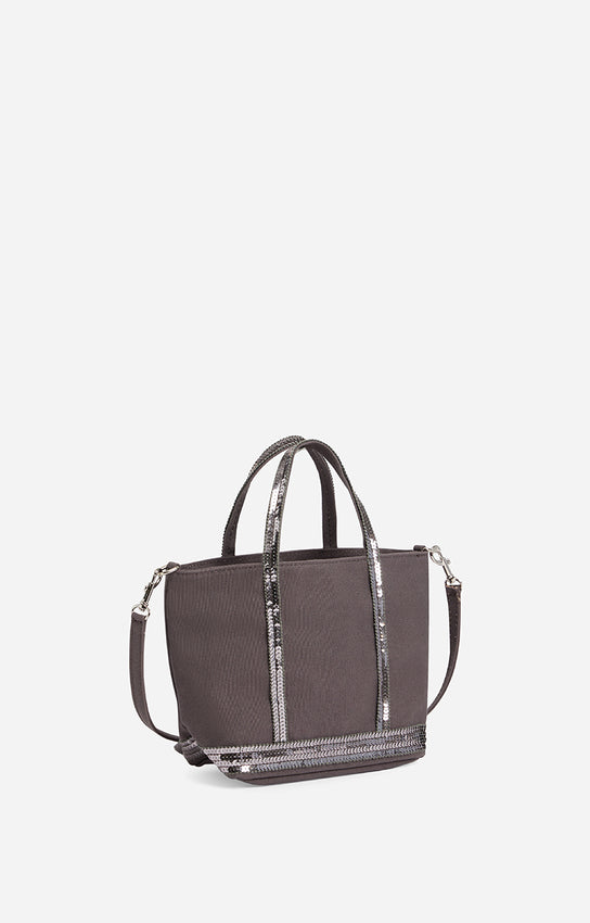 Sac Cabas XS Toile Zip Anthracite