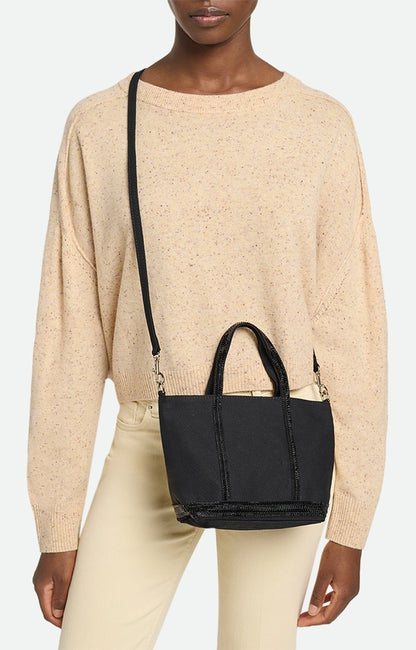 Sac Cabas XS Toile Zip Noir