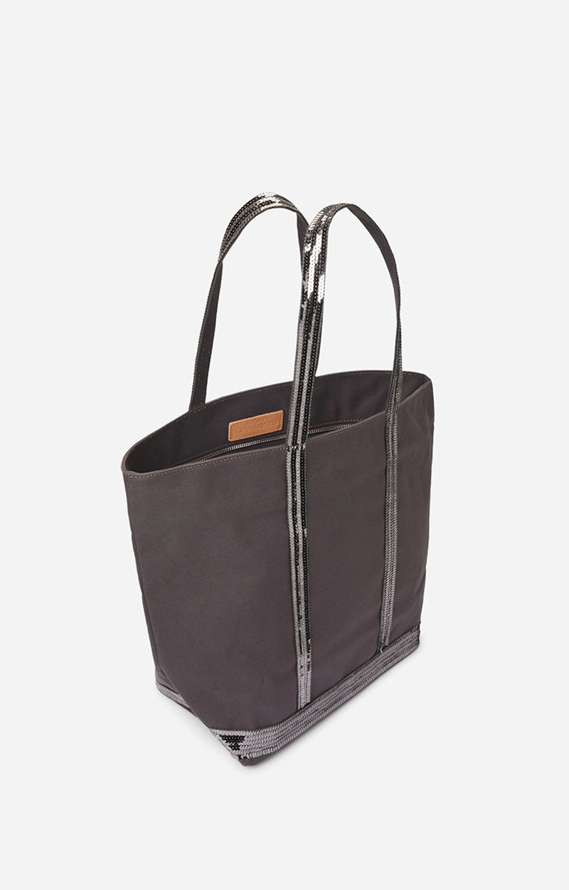 Sac Cabas L Toile Anthracite