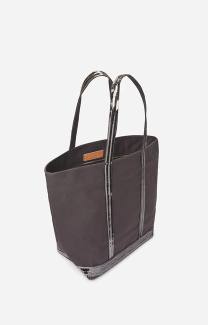 Sac Cabas L Toile Anthracite