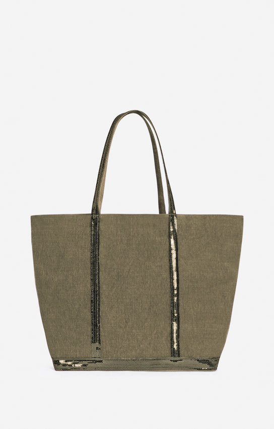 Sac Cabas L Lin Zip Kaki