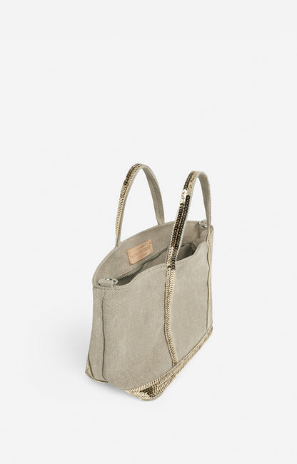 Sac Cabas XS Lin Zip Sable