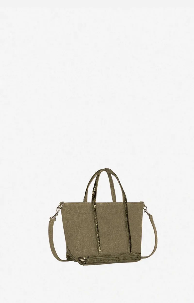 Sac Cabas XS Lin Zip Kaki