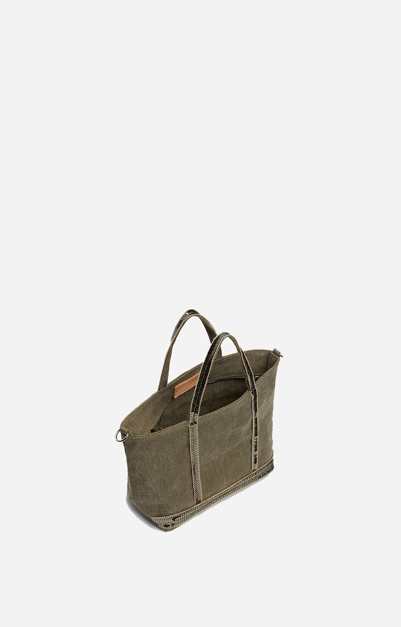 Sac Cabas XS Lin Zip Kaki