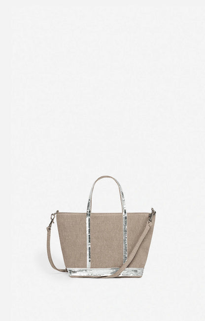 Sac Cabas XS Lin Zip Calcaire