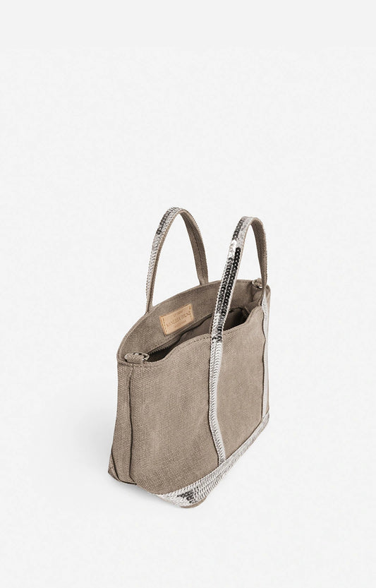 Sac Cabas XS Lin Zip Calcaire