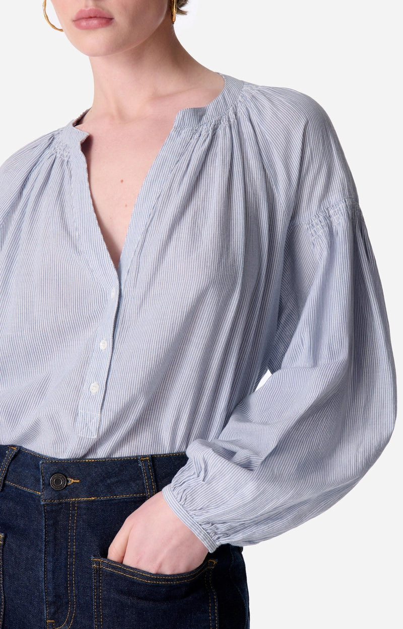 Chemise Nipoa Blanc Bleu