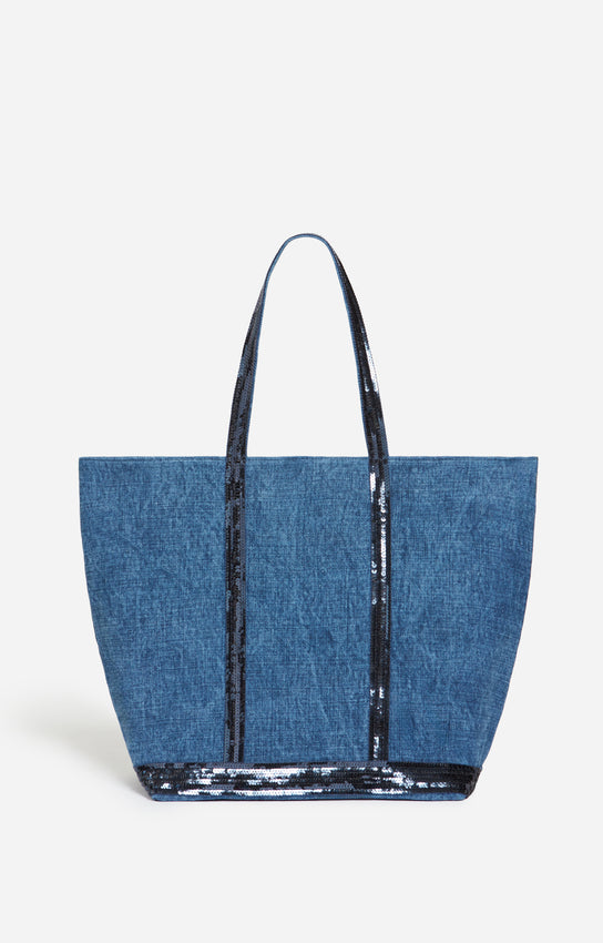 Sac Cabas L Lin Zip Indigo