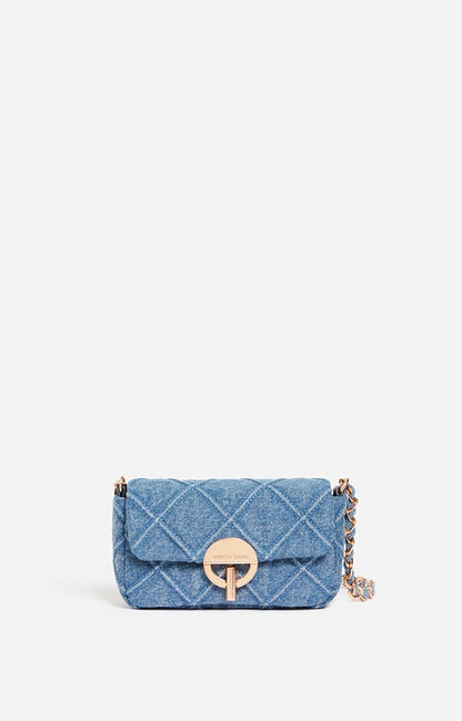 Sac Moon Nano Denim Bleu