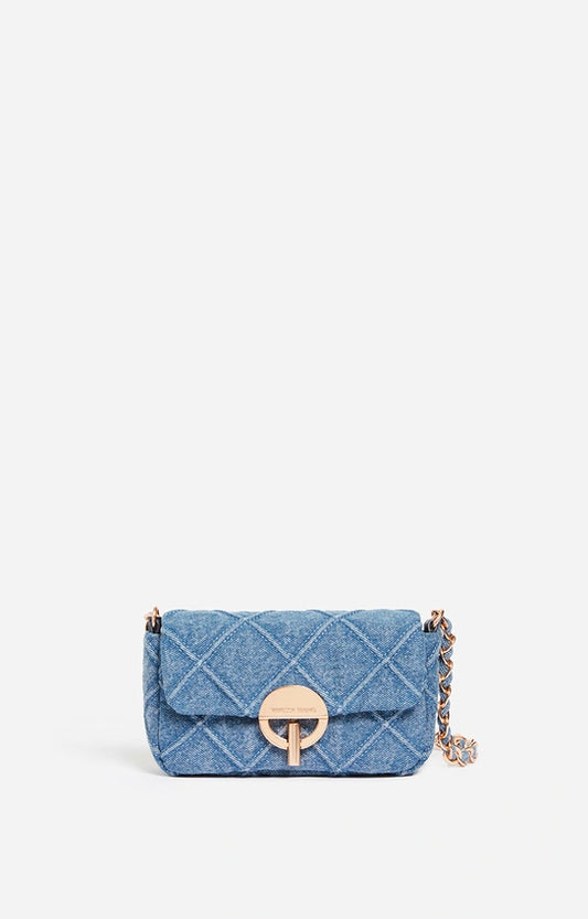 Sac Moon Nano Denim Bleu
