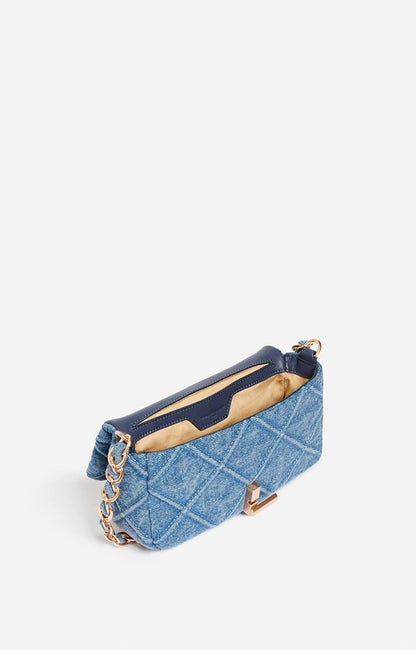 Sac Moon Nano Denim Bleu
