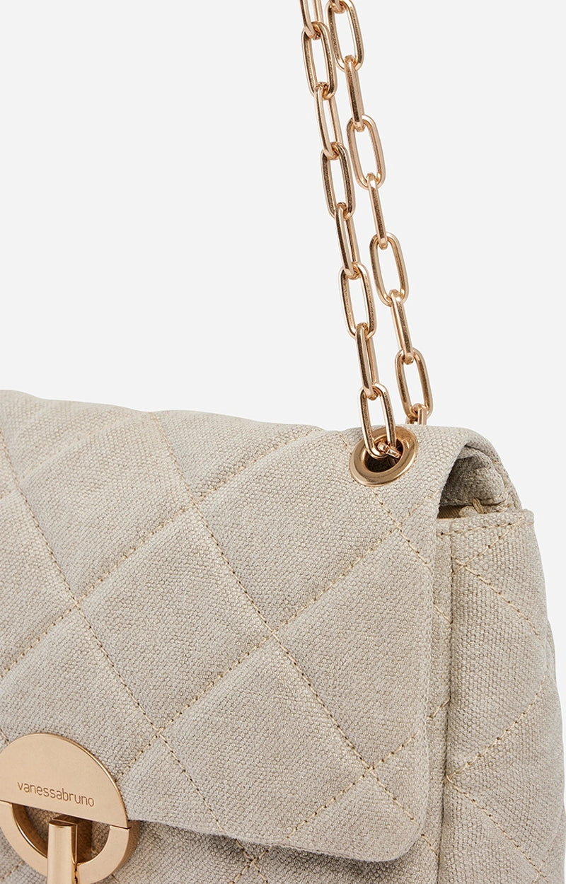 Sac Moon GM Lin Matelasse Sable