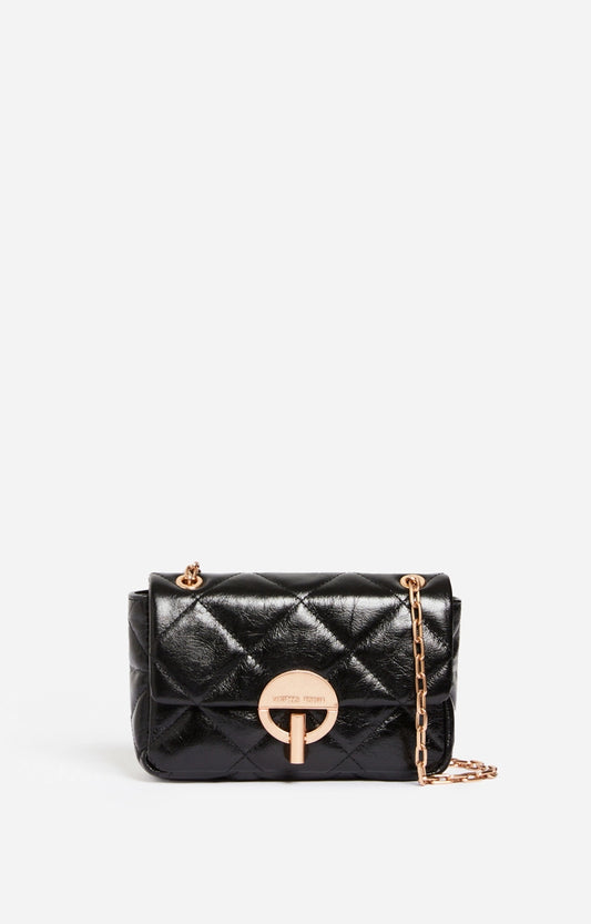 Sac Moon Nano Cuir Matelasse Noir