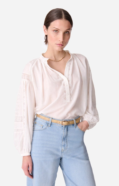 Chemise Nipoa Dentelle Blanc